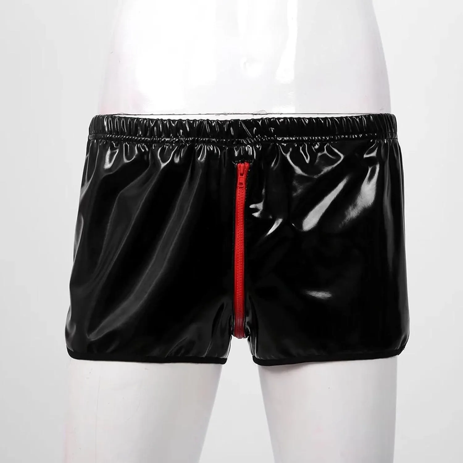 Men's Underwear Faux Leather Thong Underwear G-String Men's Sexy Leather G-String Thong Underwear Swimwear