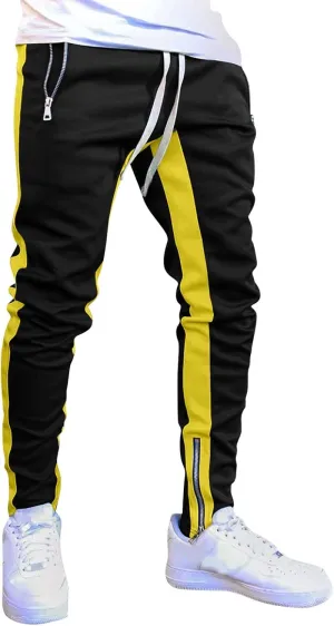 Mens Workout Cargo Sweatpants Casual Pants Drawstring Sweat Jogging Cargo with Pockets Joggers Long Sports Active for