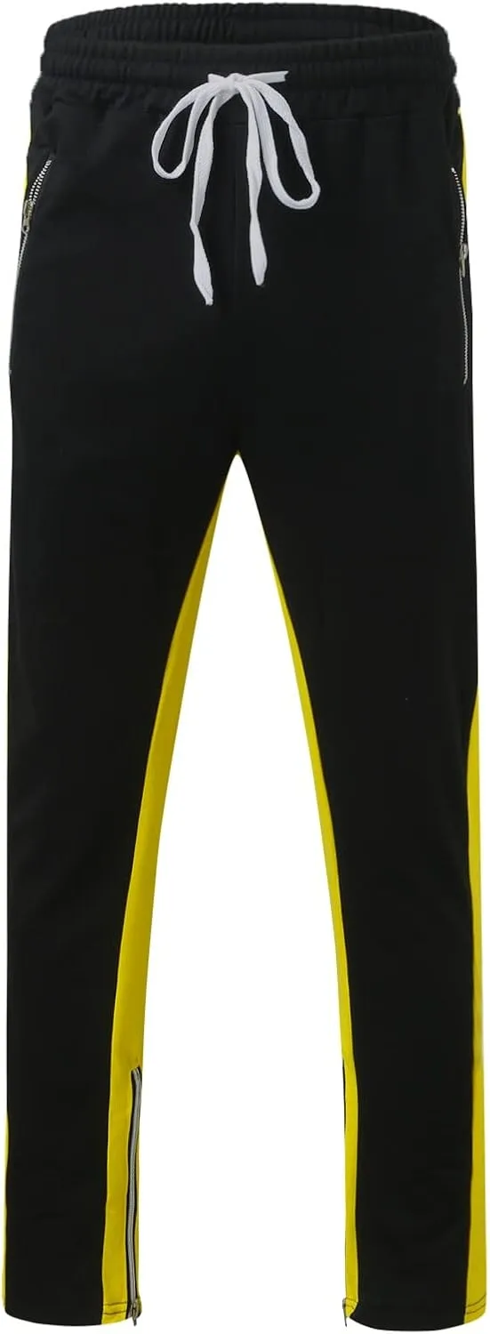 Mens Workout Cargo Sweatpants Casual Pants Drawstring Sweat Jogging Cargo with Pockets Joggers Long Sports Active for