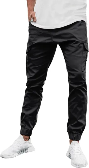 Mens Workout Cargo Sweatpants Fit Casual Trousers Mens Lightweight Running Gym Jogger Pants Men's Workout Sweatpants