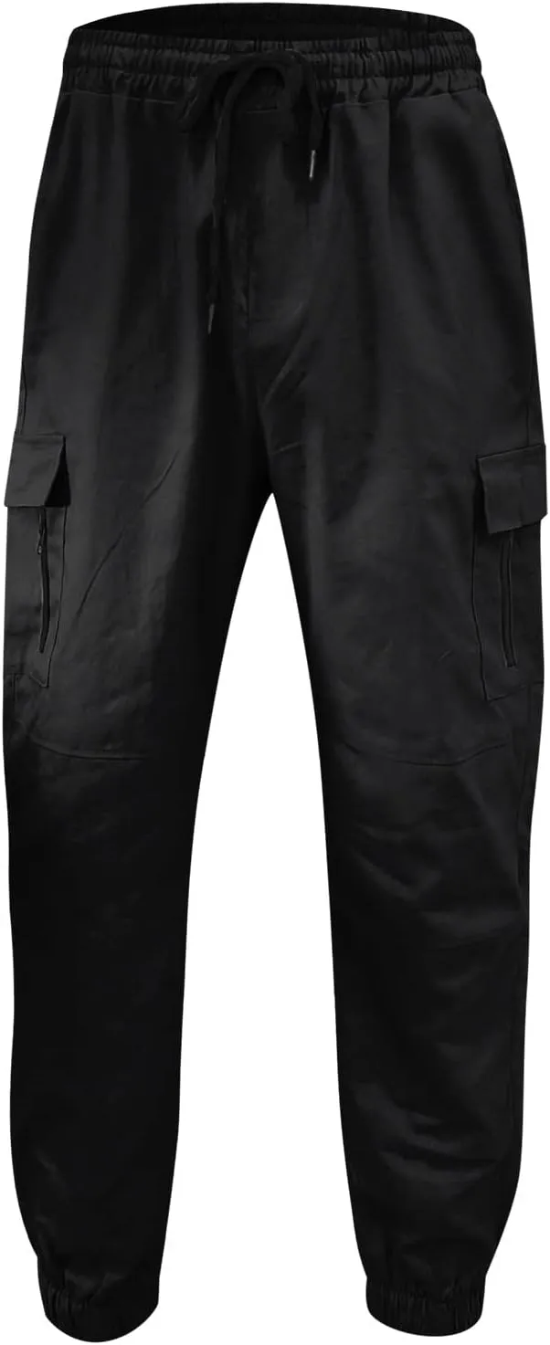 Mens Workout Cargo Sweatpants Fit Casual Trousers Mens Lightweight Running Gym Jogger Pants Men's Workout Sweatpants
