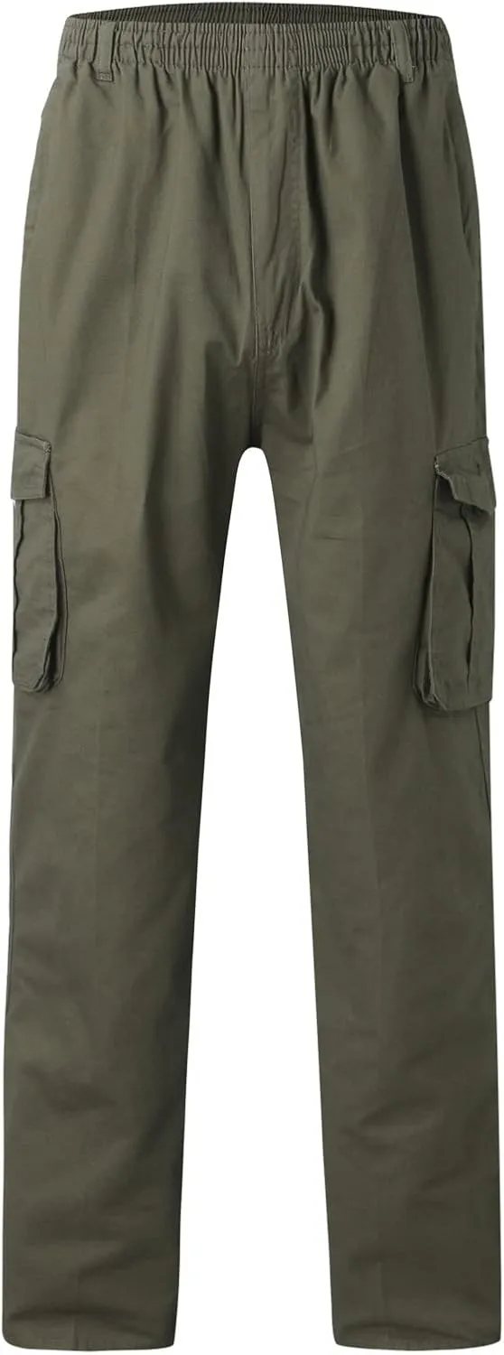 Mens Workout Cargo Sweatpants for Mens Mens Heavyweight Fleece Jogger Pants Drawstring Trousers Stretch Elastic Waist