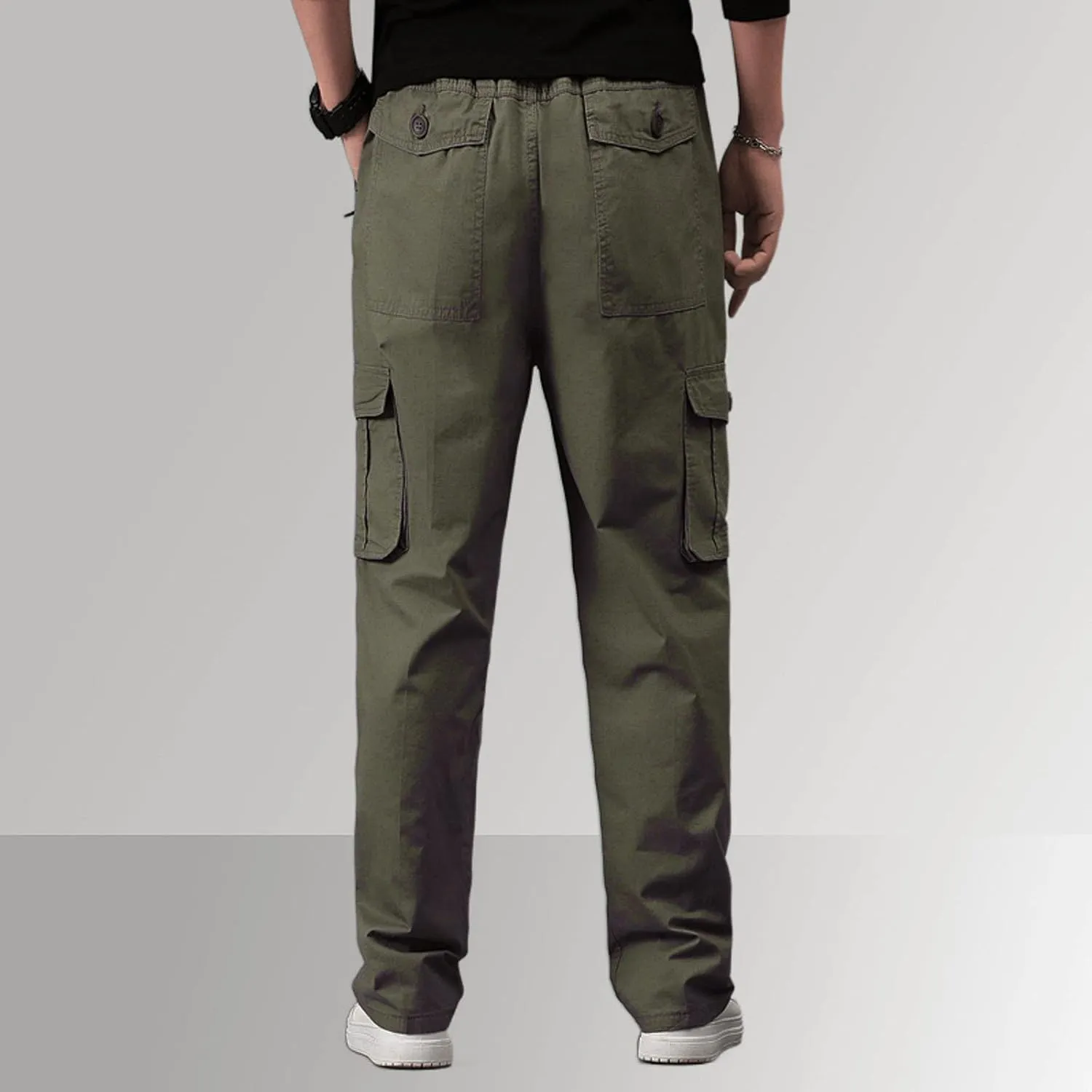 Mens Workout Cargo Sweatpants for Mens Mens Heavyweight Fleece Jogger Pants Drawstring Trousers Stretch Elastic Waist