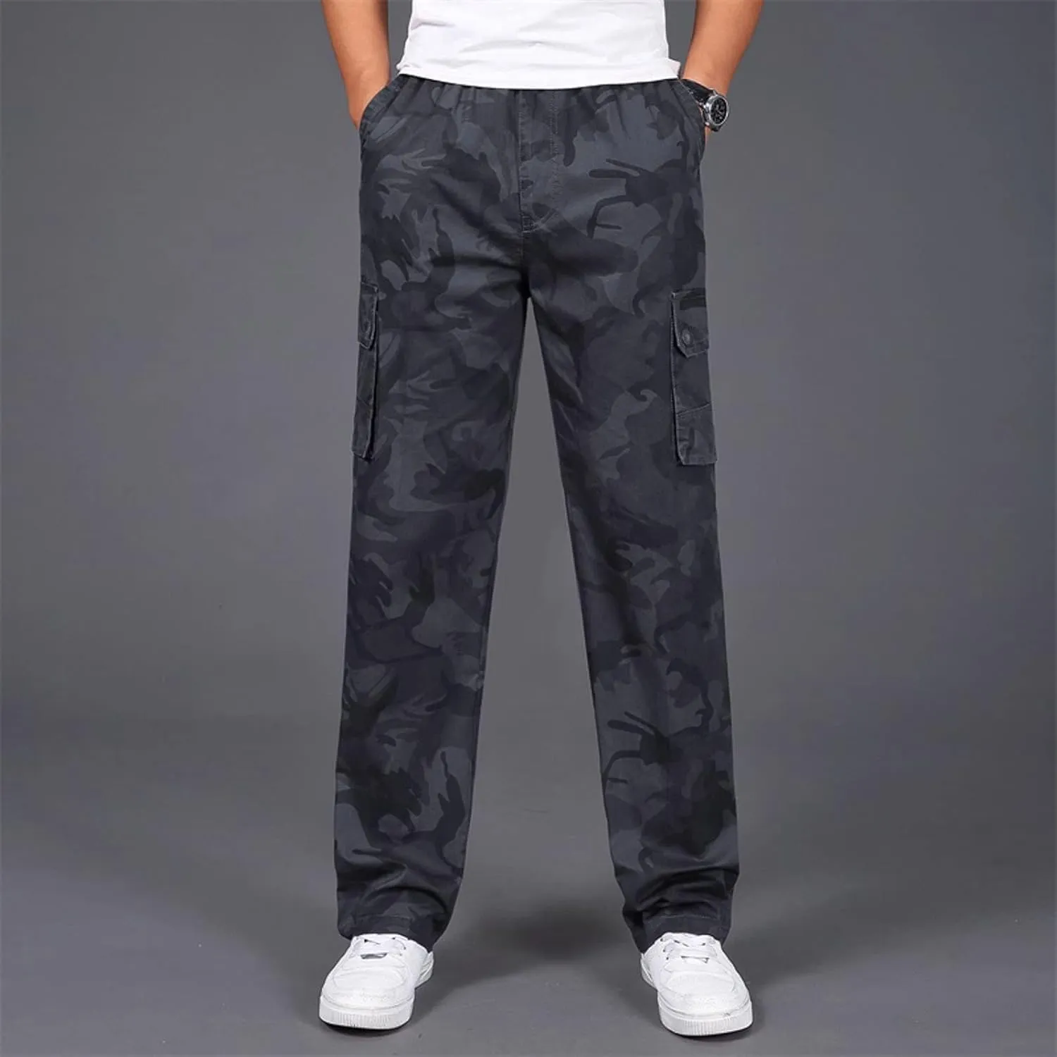 Mens Workout Cargo Sweatpants Men's Pants Sweat Pants for Men Men's Basic Active Fleece Jogger Pants Regular and Big