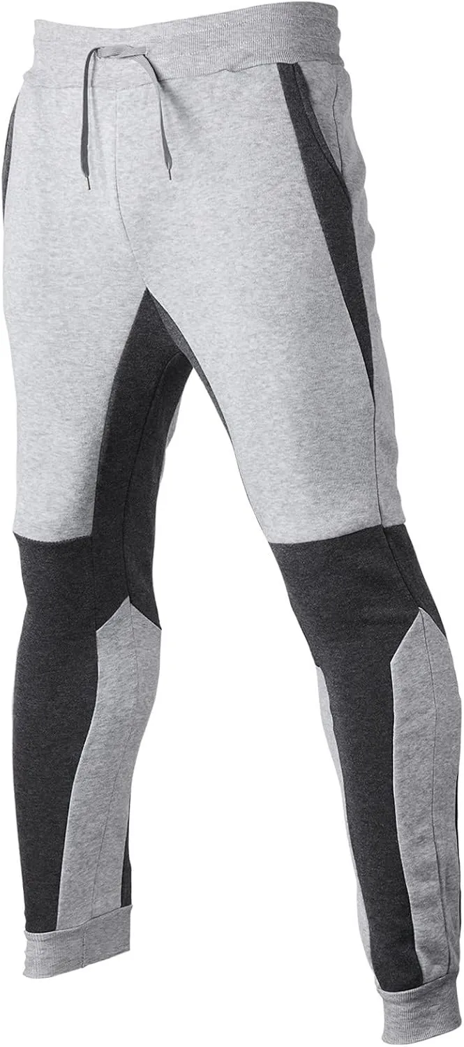 Mens Workout Cargo Sweatpants Trousers Men's Solid Fleece Heavyweight Casual Gym Cargo Sweatpants Heavyweight Fleece