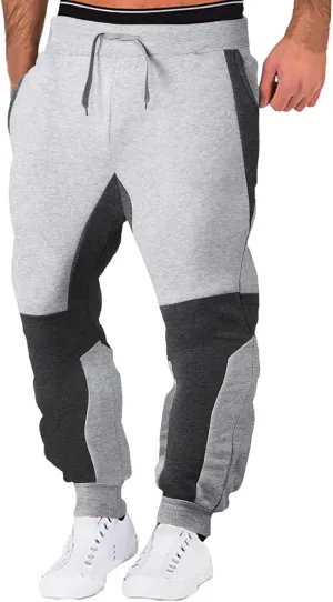 Mens Workout Cargo Sweatpants Trousers Men's Solid Fleece Heavyweight Casual Gym Cargo Sweatpants Heavyweight Fleece