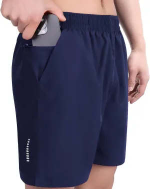 Men's Workout Running Shorts with Zipper Pocket Ultra Lightweight Quick Dry Athletic Gym Shorts for Men