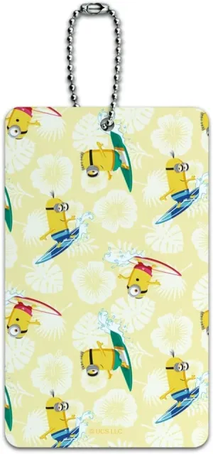 Minions Surf Pattern Luggage Card Suitcase Carry-On ID Tag