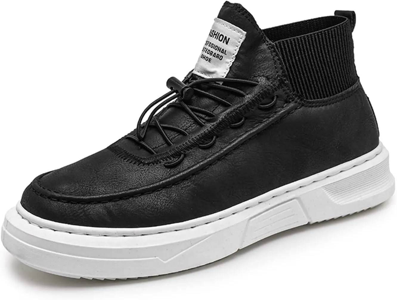 Mnplciea Skate Shoes for Men High-Top Fashion Casual Sneakers Comfortable Walking Shoes