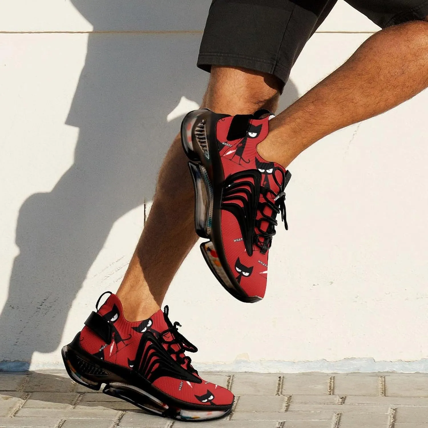 Murderous Cat Men's Tennis Shoes Fashion Athletic Sneakers for Sport Walking Running Workout