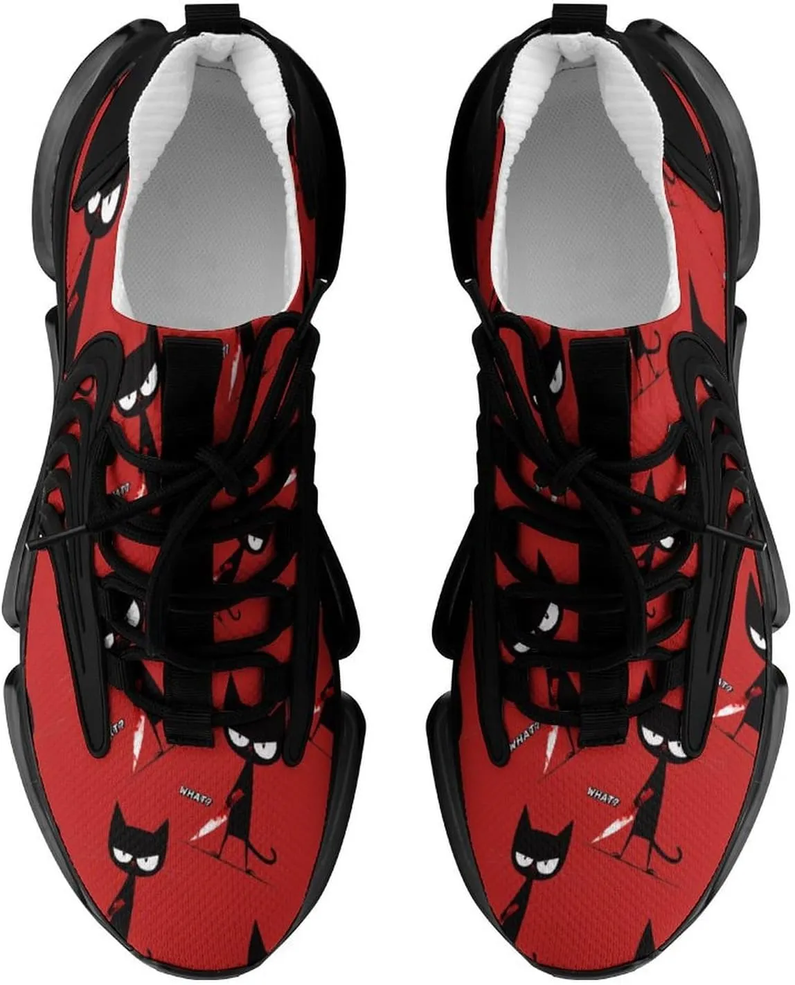 Murderous Cat Men's Tennis Shoes Fashion Athletic Sneakers for Sport Walking Running Workout