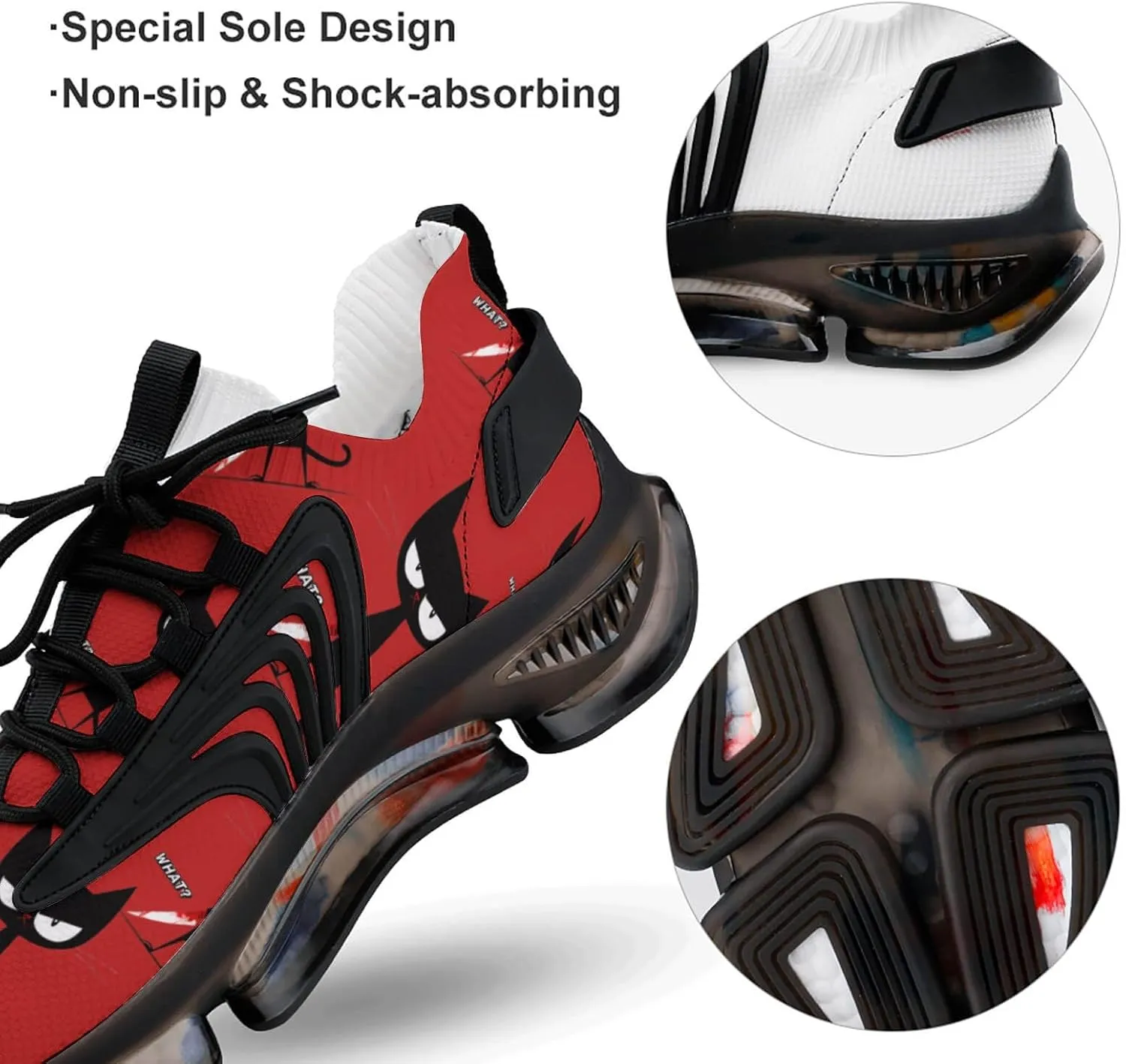 Murderous Cat Men's Tennis Shoes Fashion Athletic Sneakers for Sport Walking Running Workout