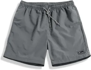 Muyise Mens Swim Trunks Quick Dry Solid Color Bathing Suits Shorts Sports Running Beach Board Shorts with Pockets