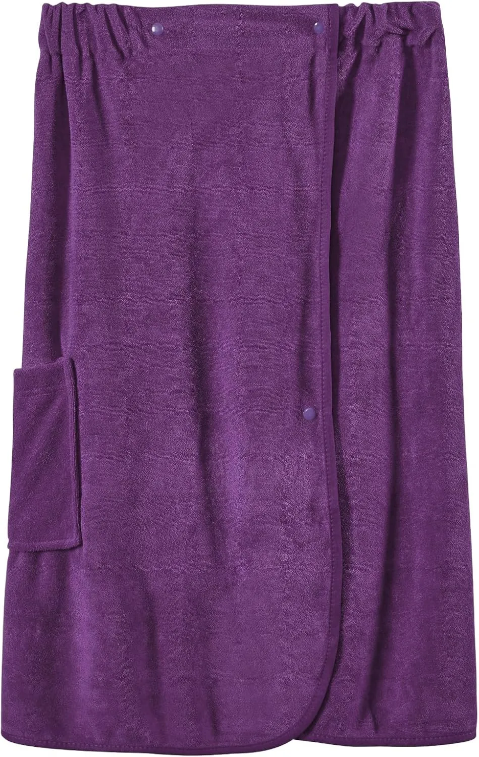Orrpally Women Shower Wrap Robe Bath Body Towel Wrap Spa Bathrobe Adjustable Snap Closure