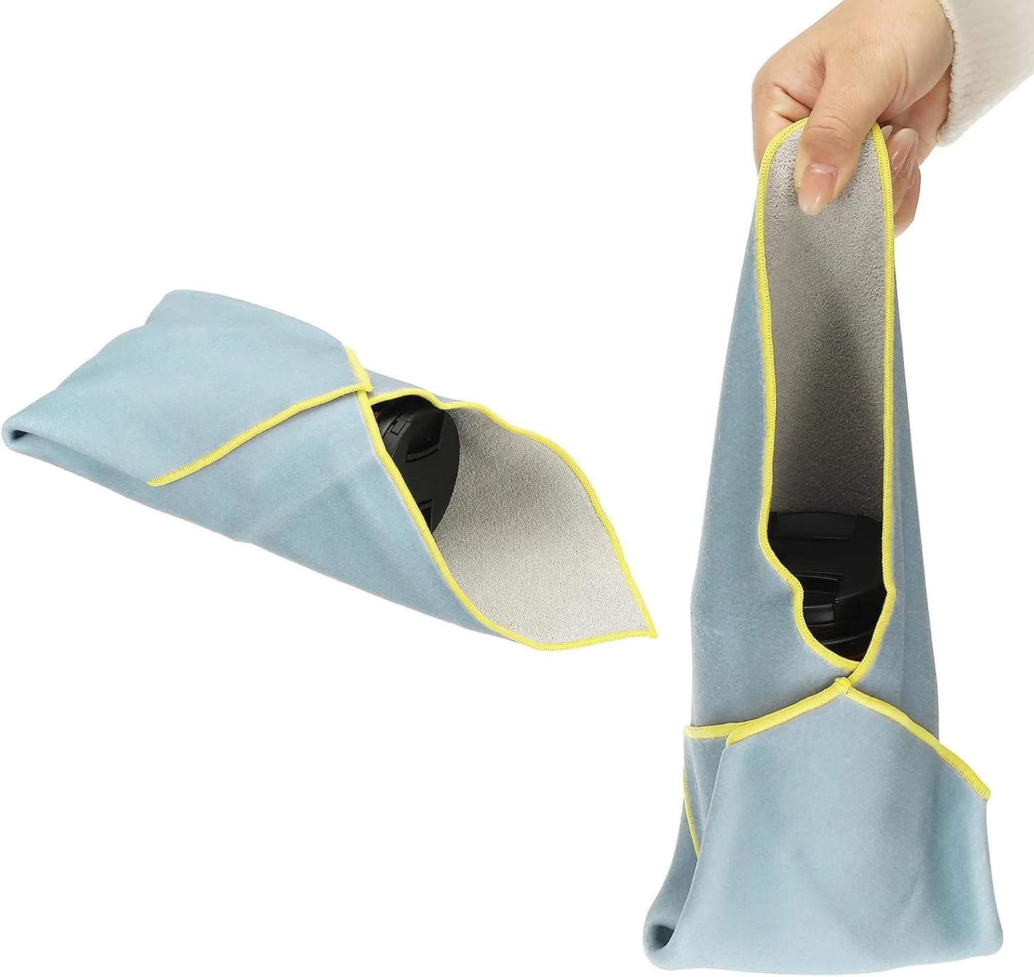 PATIKIL Camera Protective Wrap, 21.7" x 21.7" Lens Protector Wrapper Magic Self-Adhesive Camera Wrap for Camera Lens DSLR Phone Laptop, Haze Blue