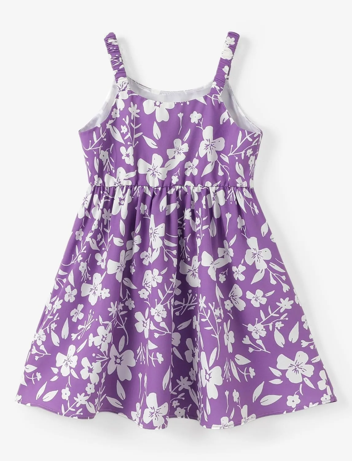PATPAT Girls Summer Hawaiian Dress Toddler Sling Floral Casual Sleeveless Kids Sundress