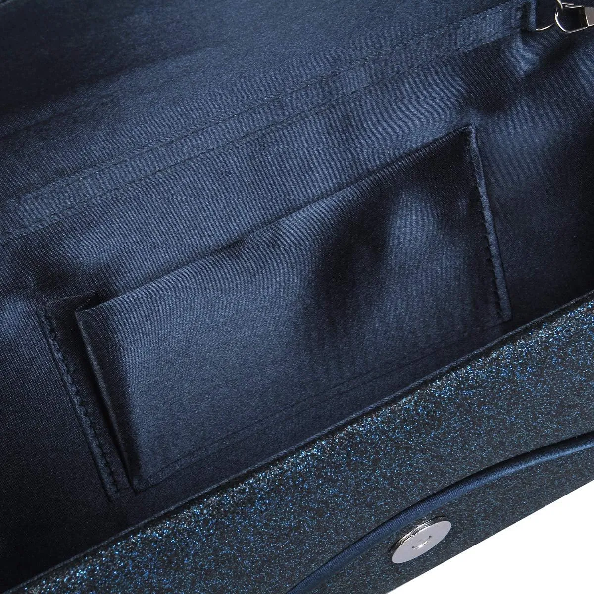 Premium Large Metallic Glitter Envelope Flap Clutch Evening Bag Handbag