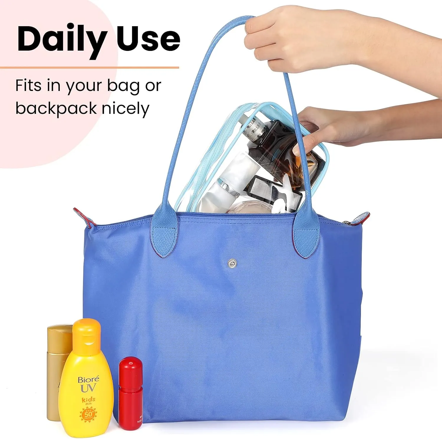 Reginary 25 Pieces Clear Makeup Bags Bulk cosmetic bags with Zipper Travel Toiletry Bags Waterproof Portable Transparent zippered pouches for Women Men Traveling Business Trip Bathroom Home