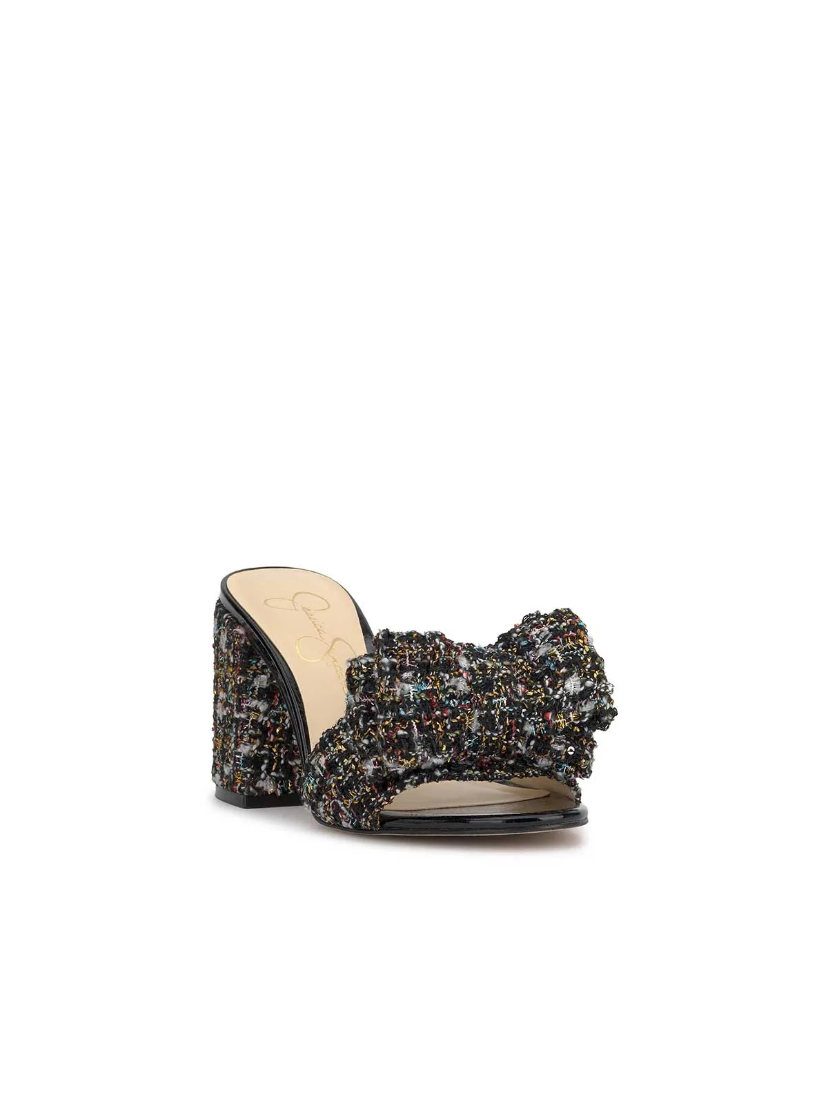 Romilda Bow Sandal in Tweed Sparkle