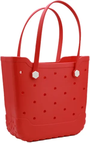 Rubber Beach Tote Bag for Men & Women, Waterproof Beach Bags EVA Travel Tote for Sports Outdoor Beach
