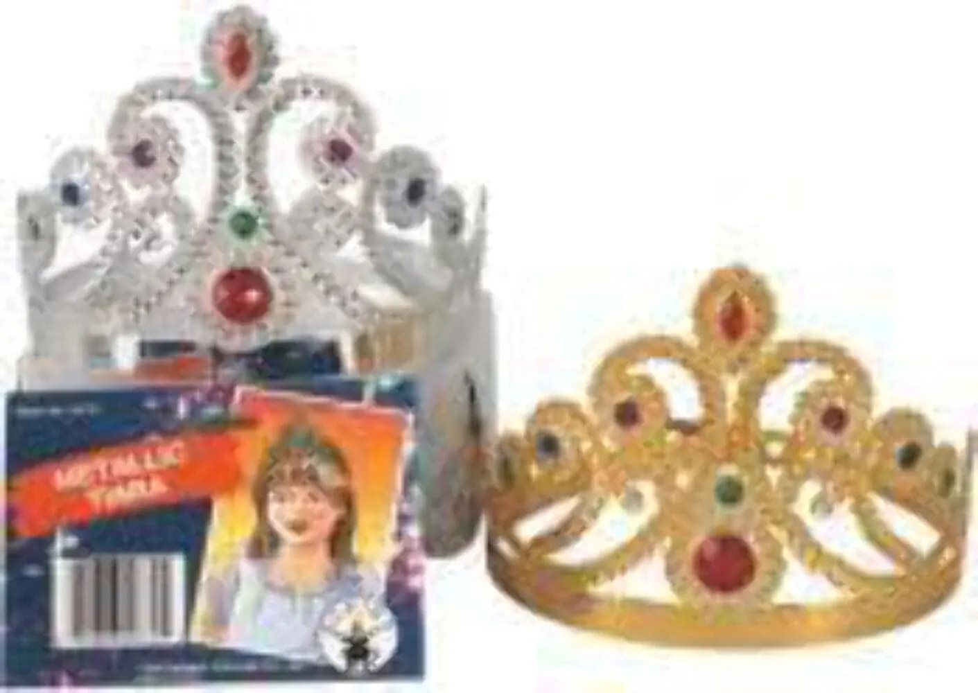 Rubie's Costume Metallic Plated Queen's Tiara, Gold, Standard