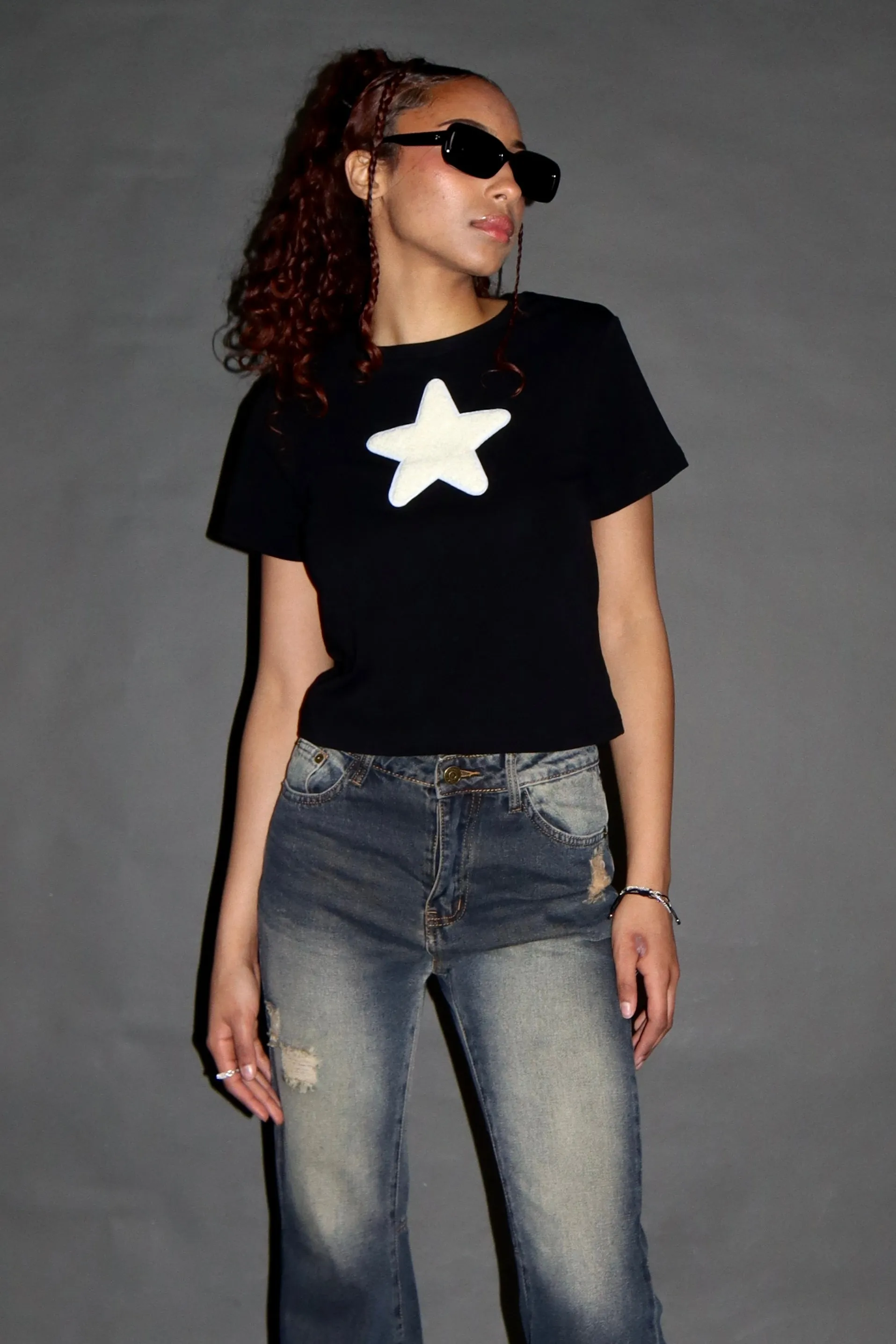 SCG MADE | Black Star Baby Tee