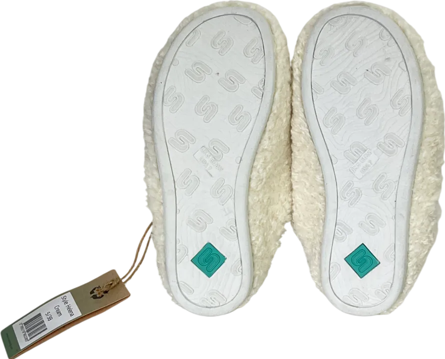 Shuda Cream Helena Borg Mule Slippers UK 5 EU 38 