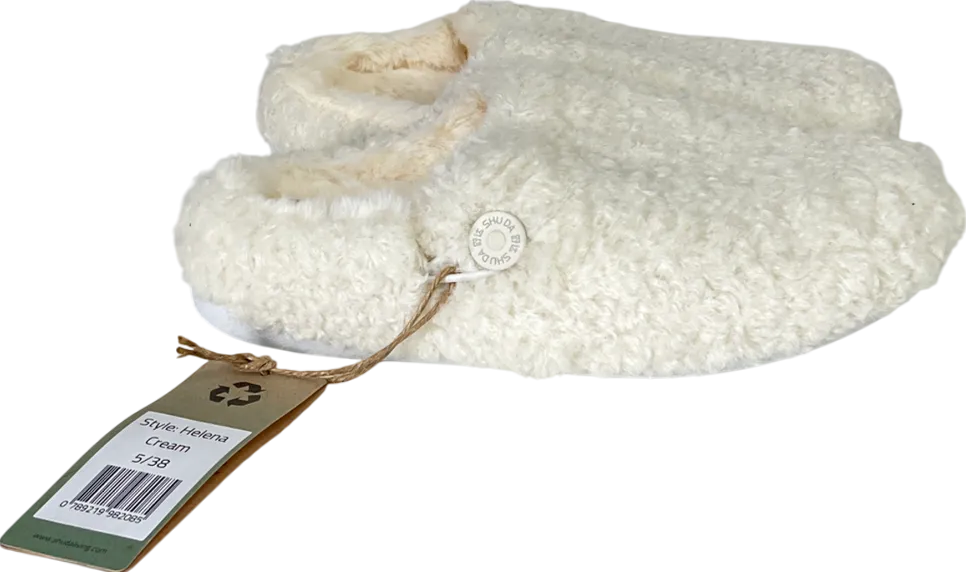 Shuda Cream Helena Borg Mule Slippers UK 5 EU 38 