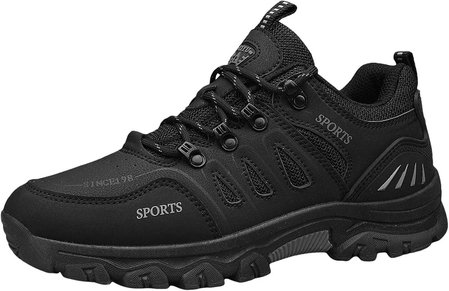 Slip on Walking Shoes for Men Comfortable PU Leather Hiking Shoes Memory Foam Ultra Lightweight Breathable Fashion Sneakers Non Slip Travel Jogging Athletic Running Shoes
