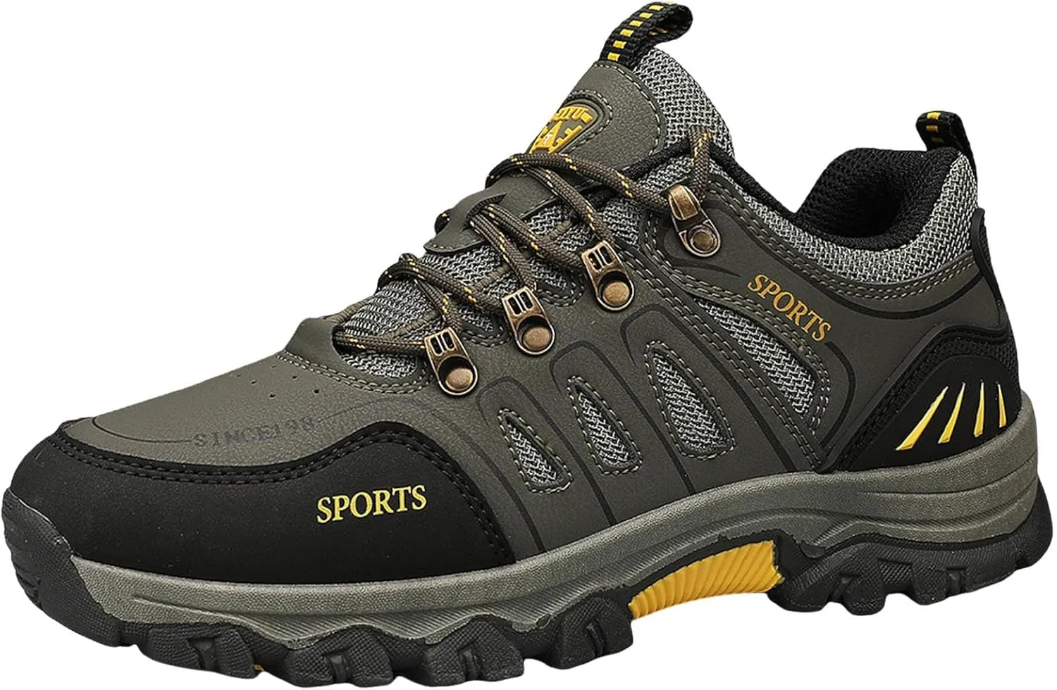 Slip on Walking Shoes for Men Comfortable PU Leather Hiking Shoes Memory Foam Ultra Lightweight Breathable Fashion Sneakers Non Slip Travel Jogging Athletic Running Shoes