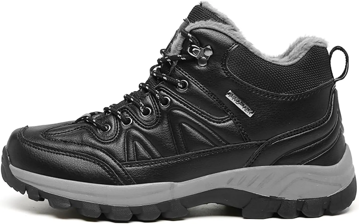 Slip on Walking Shoes Men Comfortable PU Leather Hiking Snow Boots Memory Foam Breathable Lightweight Fashion Sneakers Non Slip Indoor Outdoor Workout Tennis Shoes Wide Width