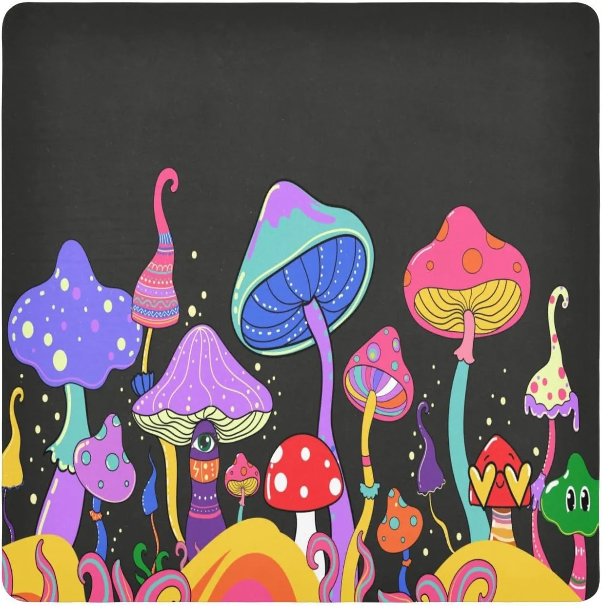 susiyo Magic Mushrooms Protective Wrap Anti-scratch Lens Camera Wrap Lens Protector Magic Self-Adhesive Cloth Wrapper Portable Cosmetic Bag Travel Organizer for Camera DSLR Laptop Accessories