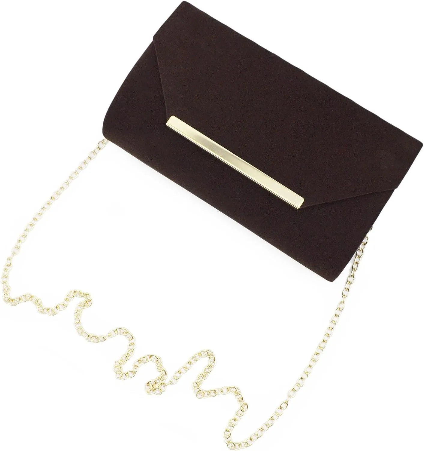 TrendsBlue Elegant Solid Color Velvet Clutch Evening Bag Handbag - Diff Colors