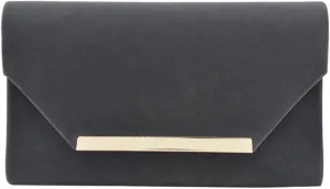 TrendsBlue Elegant Solid Color Velvet Clutch Evening Bag Handbag - Diff Colors