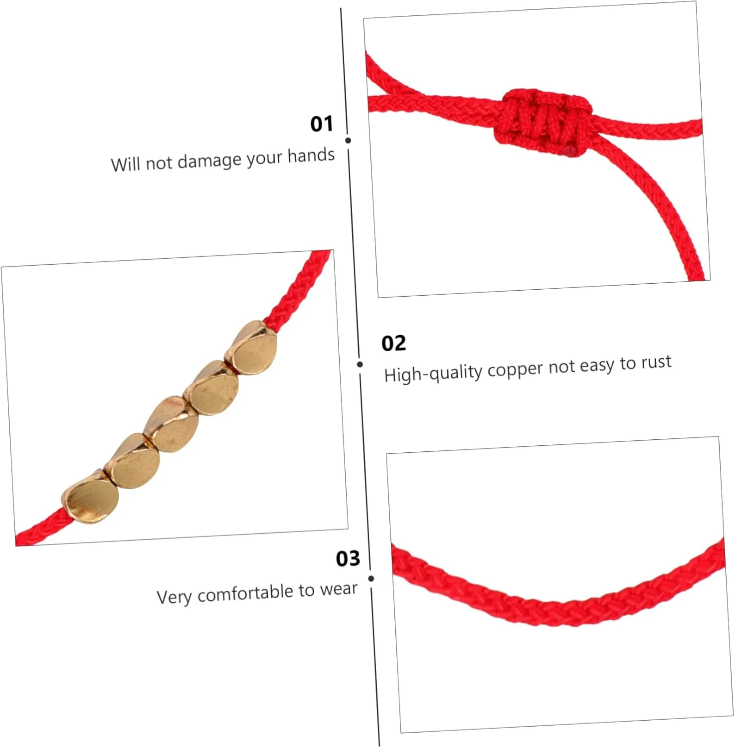 VALICLUD Braided Red Bracelet Friendship Bracelets Bracelet for Women Bracelets Friendship Wrist Chain Vintage
