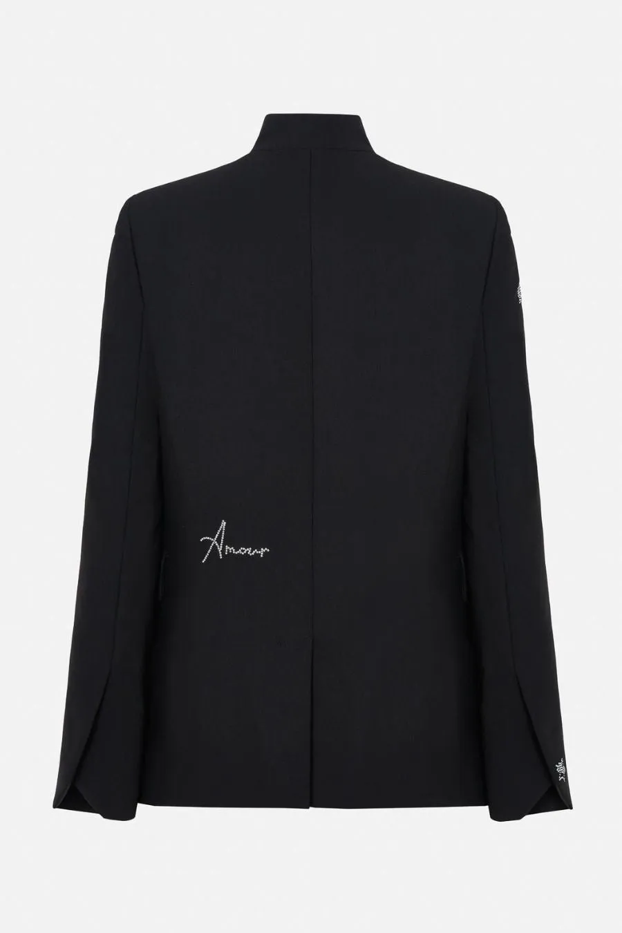 Very Strass Heart Blazer Noir