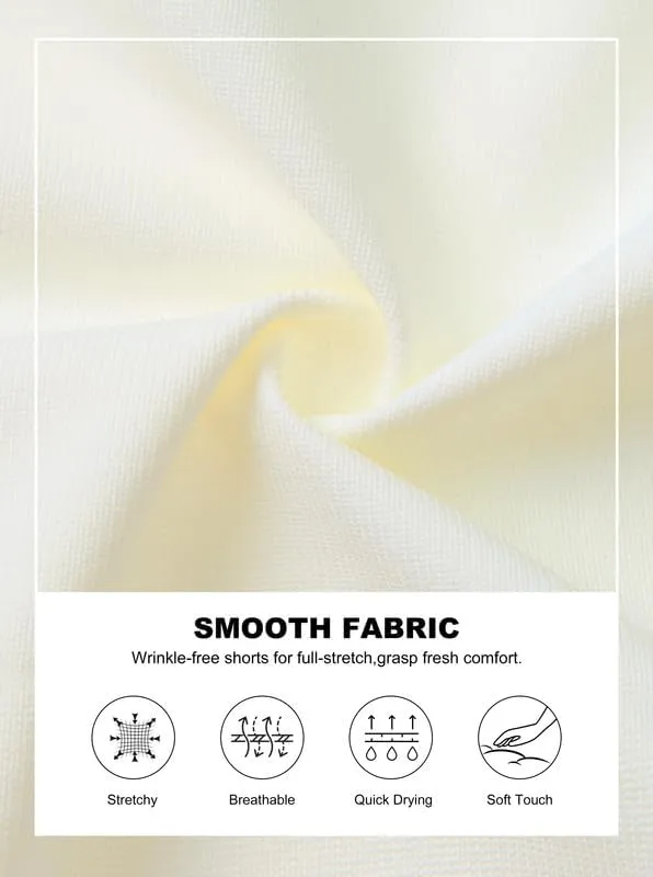 Viodia Men's Golf Shorts with Pockets 7 Inch Flat Front Slim Fit Chino Stretch Shorts for Men Summer Casual Dress
