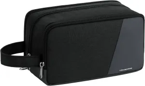 Vorspack Travel Toiletry Bag - Toiletry Bag for Men Water Resistant Skincare Bag Dopp Kit for Bathroom Toiletries Accessories Gifts - Black