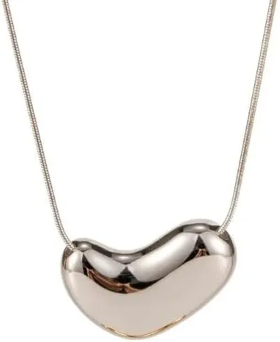 VUTRIEU2K Fashion Jewelry Layer Geometric Metallic Pendant Necklace For Women Party Gift Accessories (Silver Color)