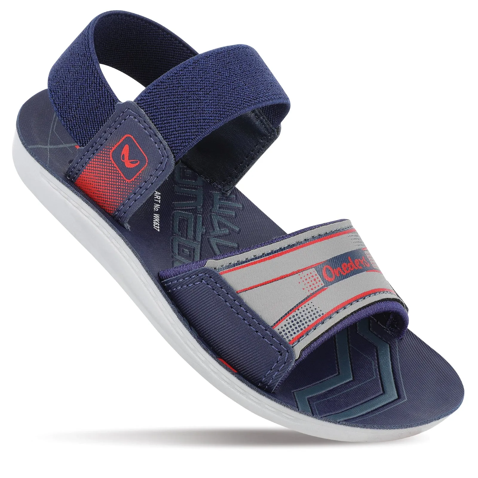 Walkaroo Kids Strappy Floater Sandal  - WK637 Blue