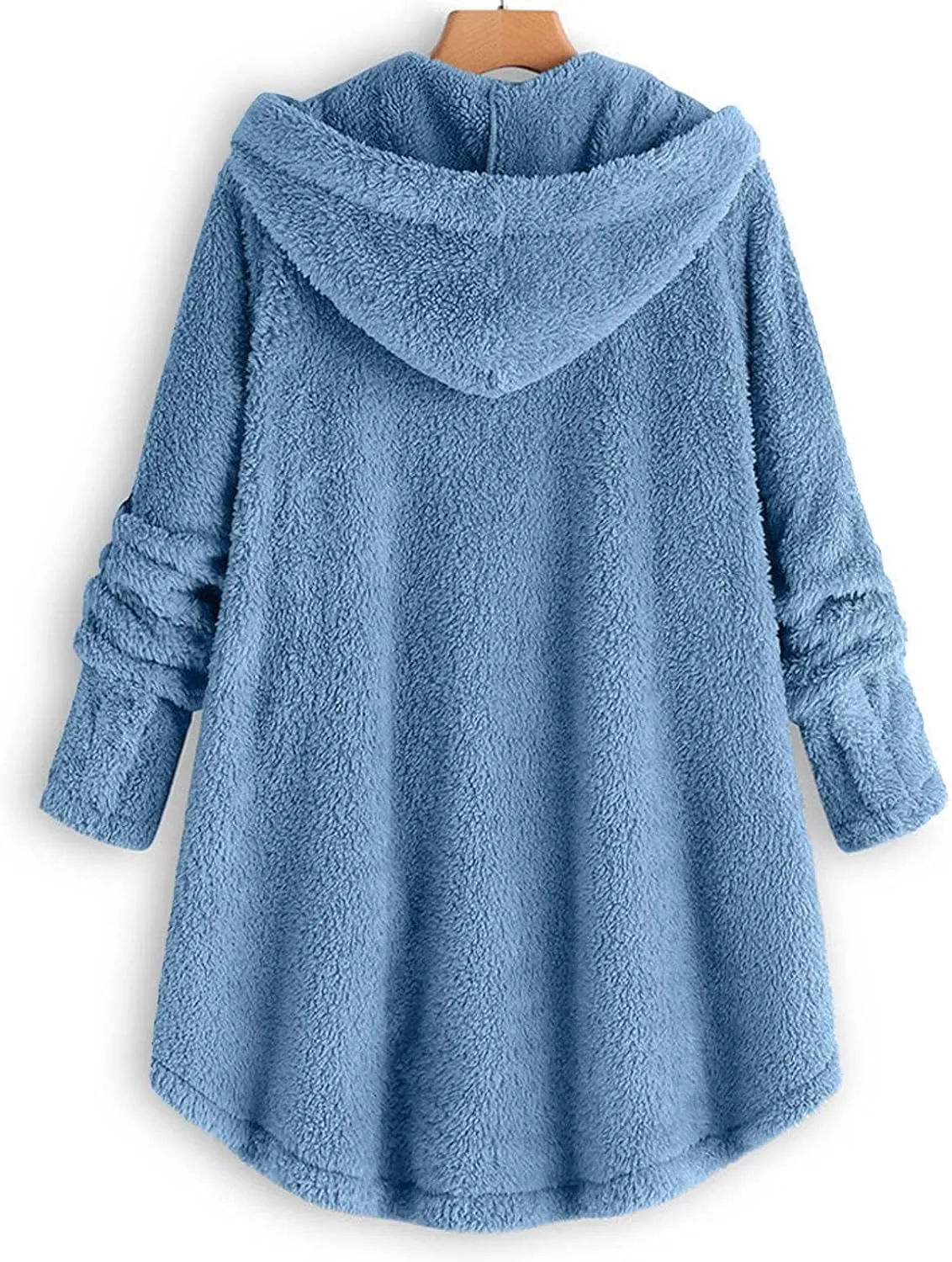 Winter Coats for Women, Fuzzy Fleece Pullover Hooded Sweatshirt Plus Size Soft Warm Oversized Hoodies Clothes