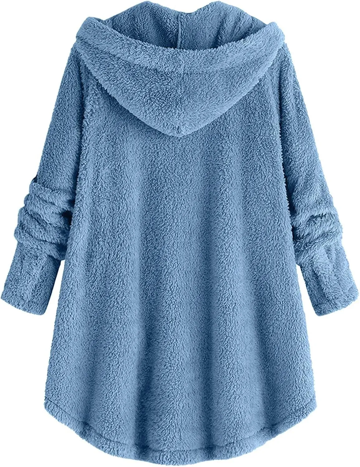 Winter Coats for Women, Fuzzy Fleece Pullover Hooded Sweatshirt Plus Size Soft Warm Oversized Hoodies Clothes