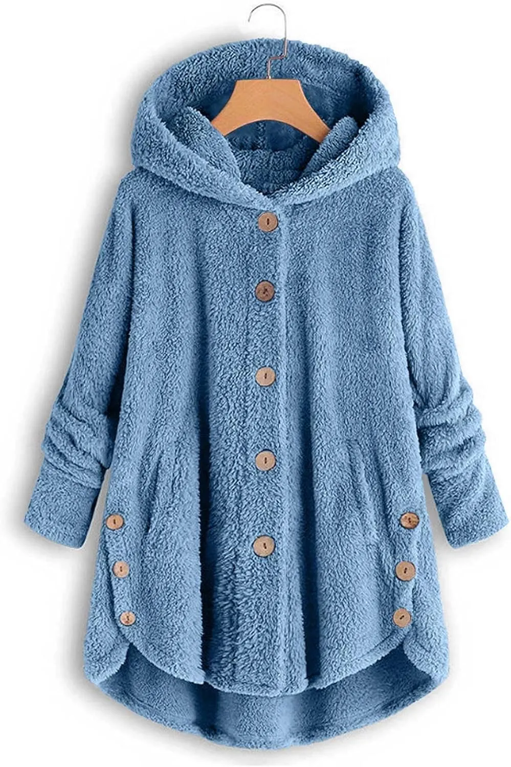 Winter Coats for Women, Fuzzy Fleece Pullover Hooded Sweatshirt Plus Size Soft Warm Oversized Hoodies Clothes