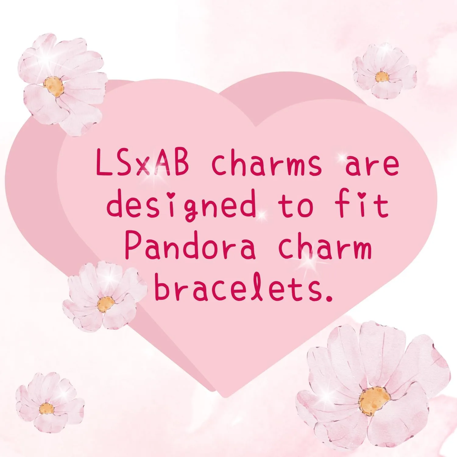 Women Charm for Bracelets Love Heart Dangle Silver Clear CZ Beads Birthstone Bracelet Charms for Daughter Women Wife, Blue Pink Clear