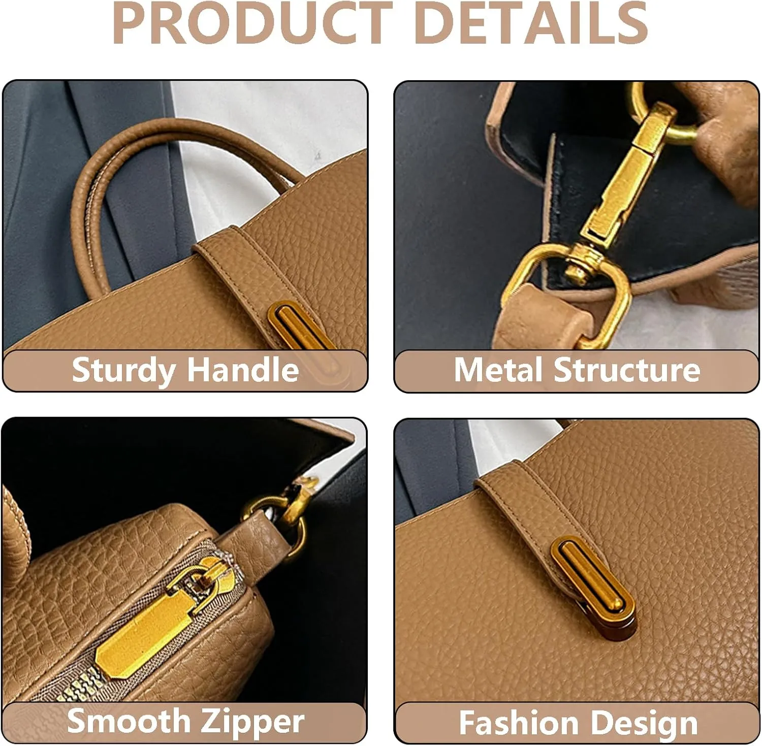 Women Trendy Tote Bags Vegan Leather Shoulder Vintage Hobo Purses Casual Crossbody Handbags