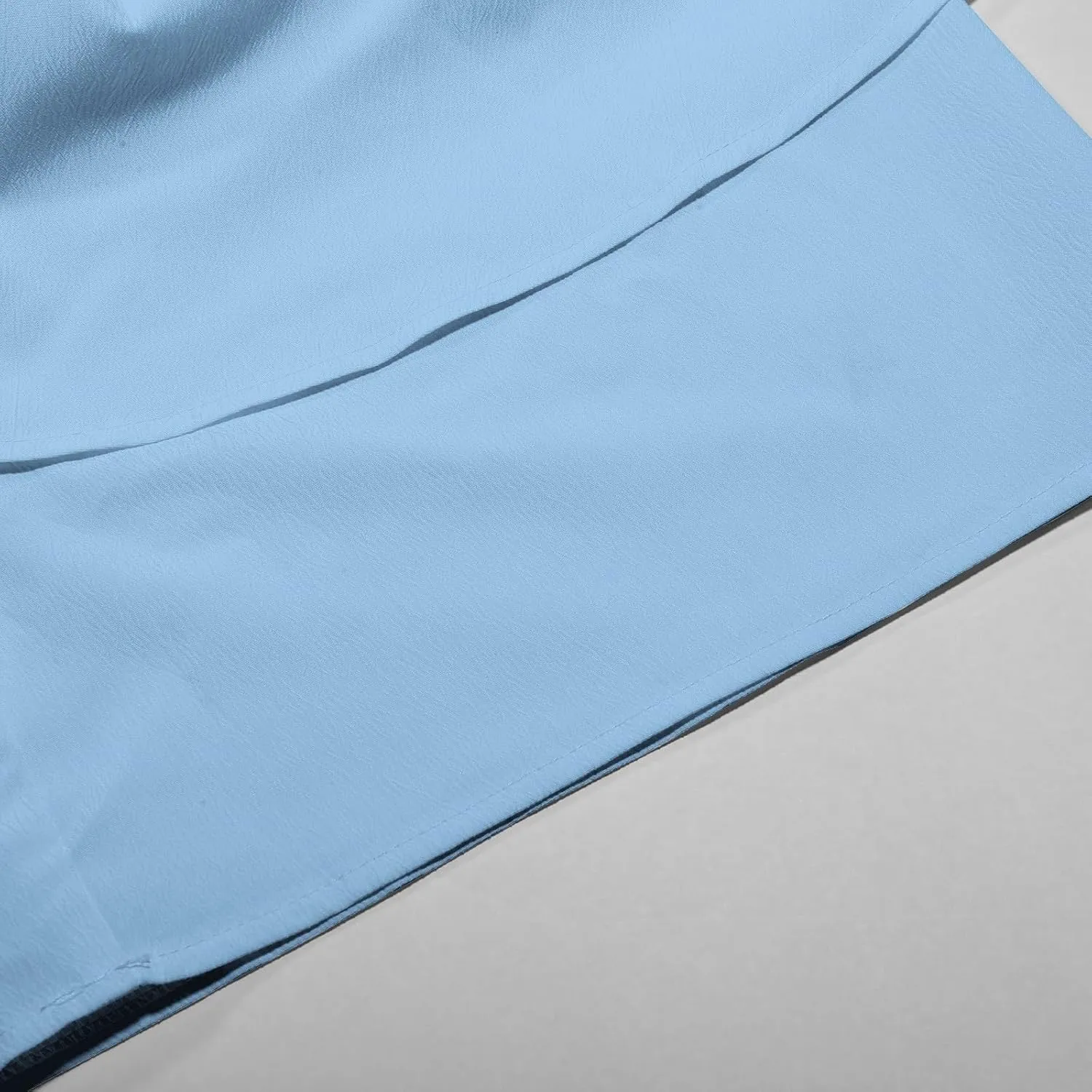 Women's 2025 Summer Short Dress Sexy V Neck Spaghetti Straps Backless Bow Tie Ruffle Hem A Line Mini Dresses