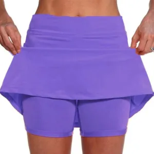 Women's Active Skort 2025 Basic Stretchy Lightweight Running Tennis Golf Skirt Trendy, S-3XL