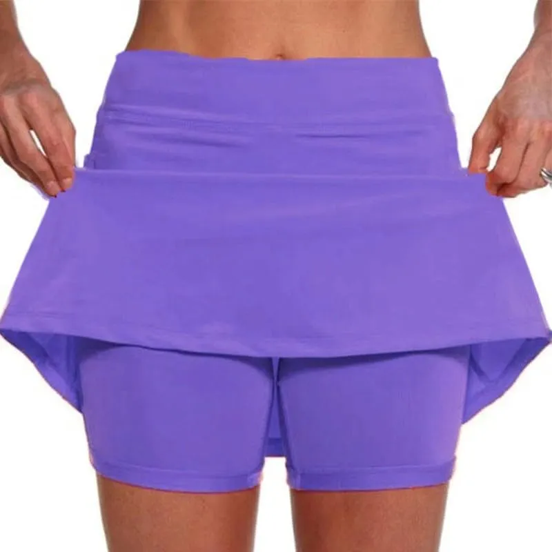 Women's Active Skort 2025 Basic Stretchy Lightweight Running Tennis Golf Skirt Trendy, S-3XL