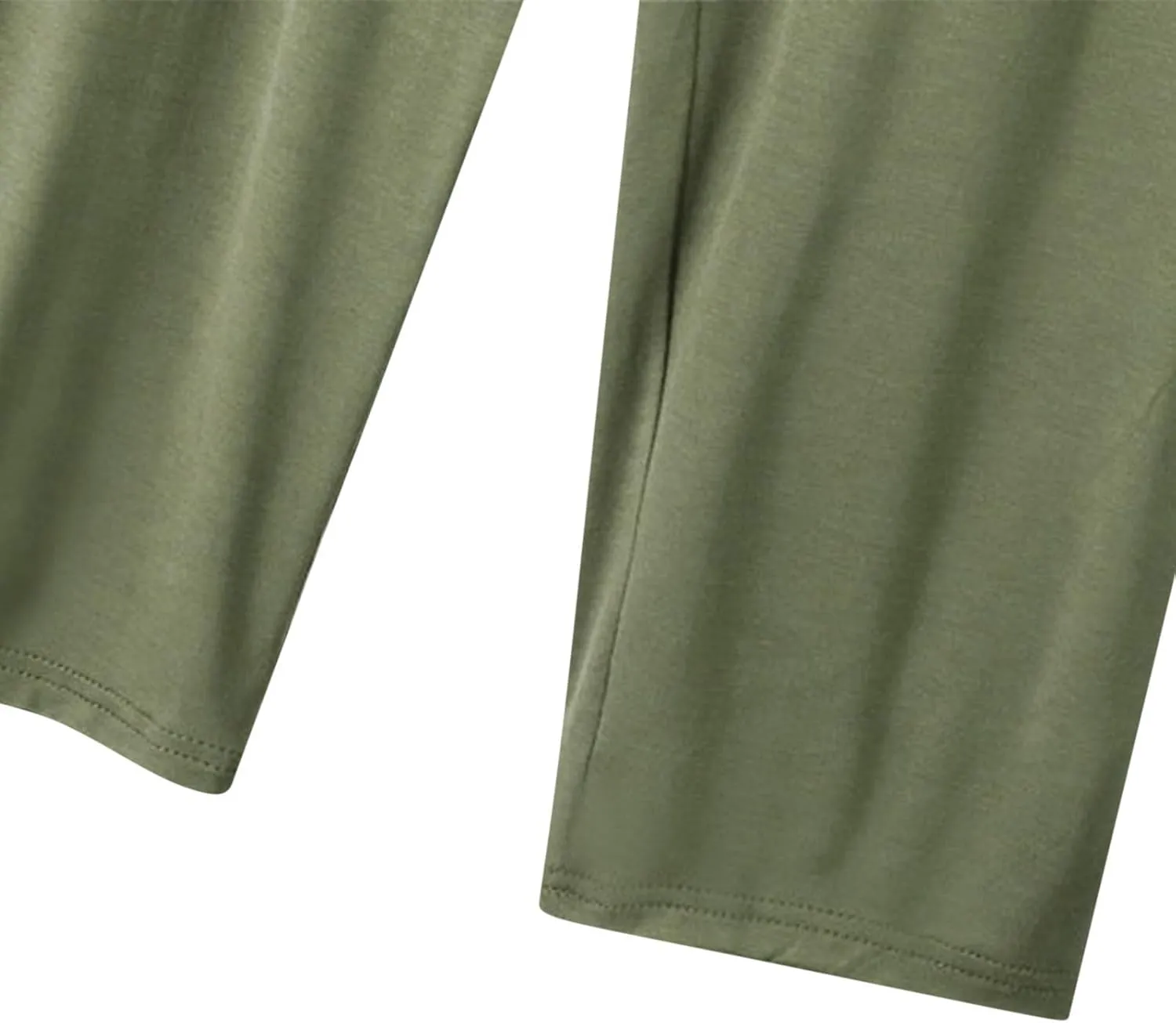 Women's Casual Capri Pants 3/4 Length Trousers, Ladies Thin Cropped Trouser Three Quarter Soft Shorts Bottom