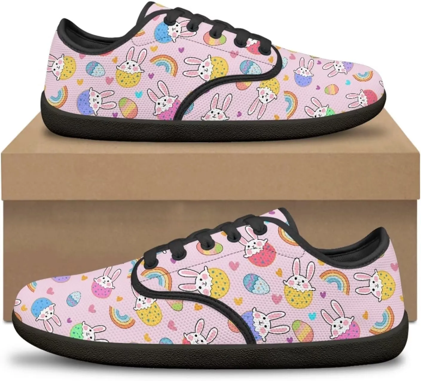 Womens Easter Barefoot Shoes Casual Wide Toe Lace Up Sneakers Non Slip Zero Drop Walking Running Footwear